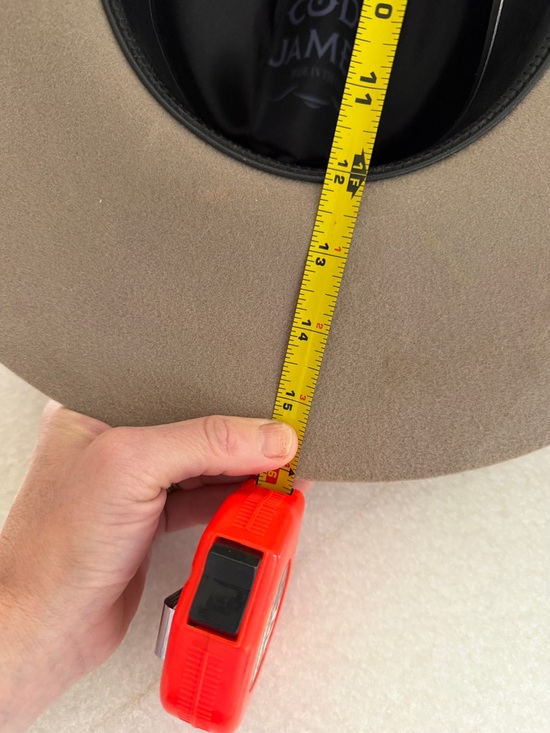 Neutral Wide-Brim Floral Cowgirl Hat - Taupe with Pink & Cream Flowers - Picture 8 of 9